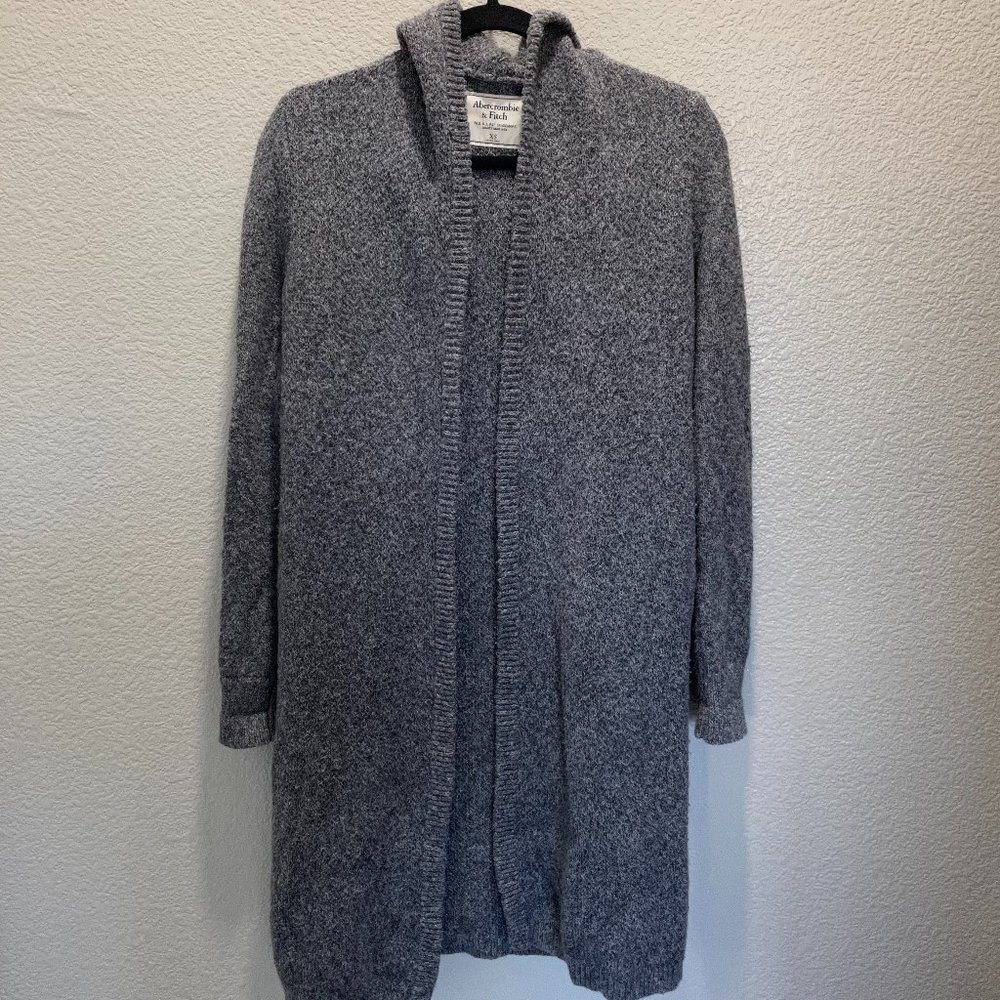 Abercrombie & Fitch Long Length Cardigan Hood Sweater XS